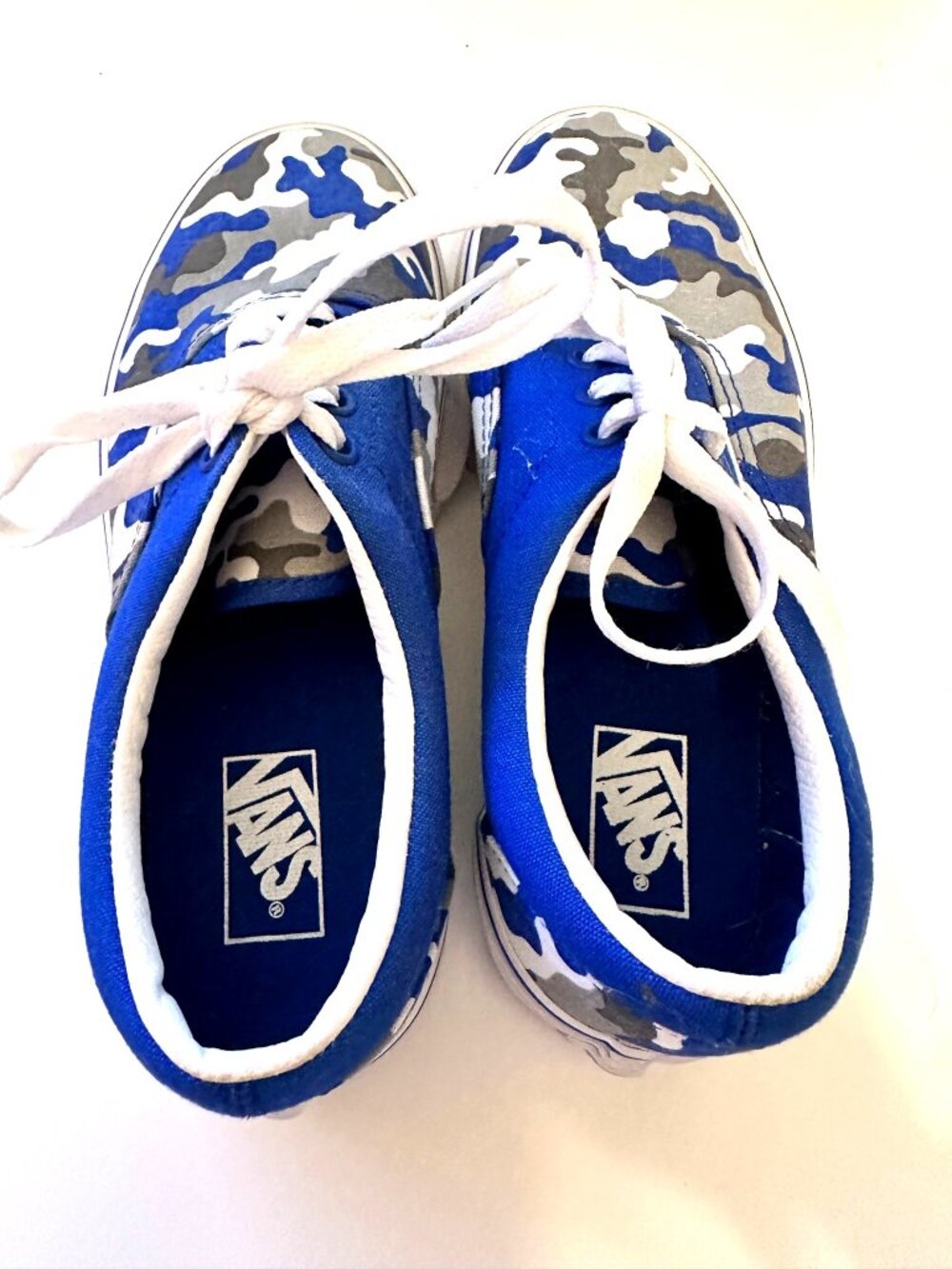 Vans Youth 3.5 Blue and Gray camo
